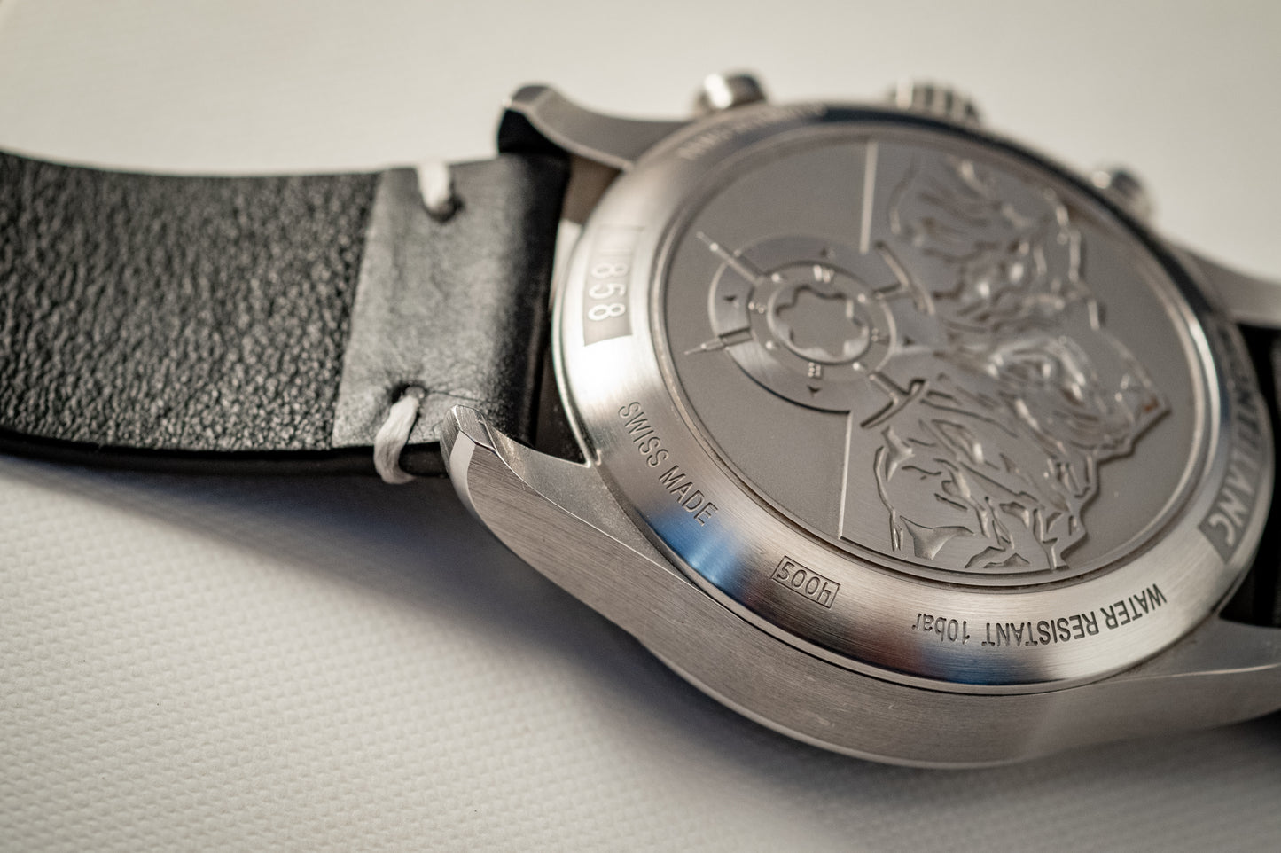 Montblanc 1858 AUTOMATIC CHRONOGRAPH 2023 Box And Papers Extra Strap Ref MB117835