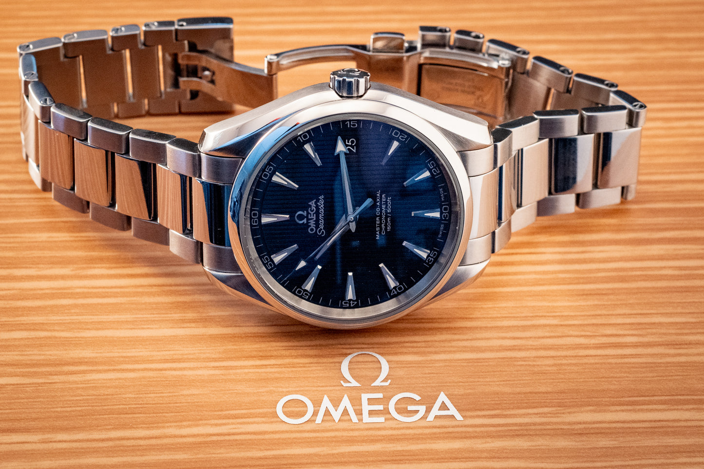 Omega Seamaster Aqua Terra 2021 Blue Dial Box And Papers Ref 231.10.42.21.03.003