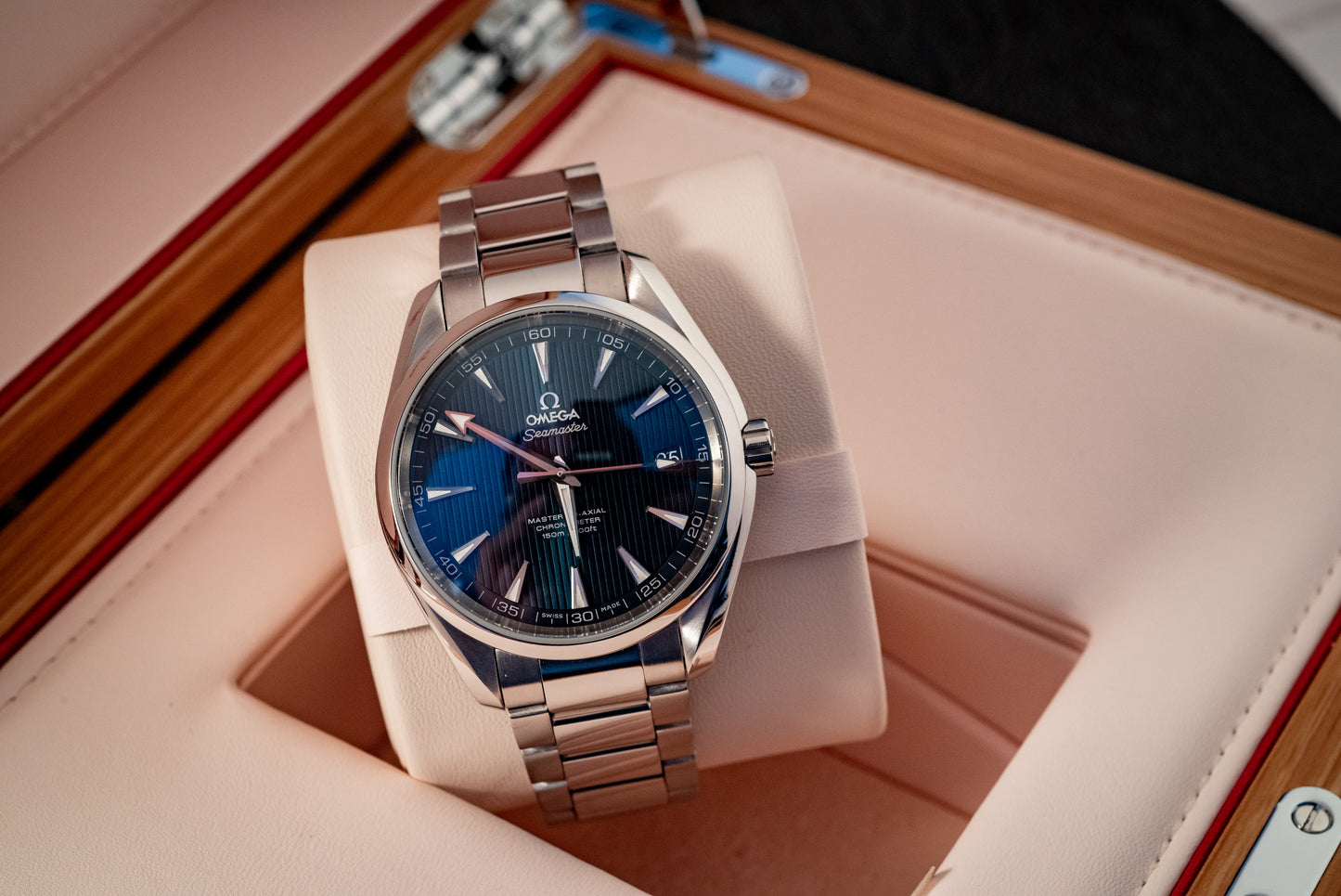 Omega Seamaster Aqua Terra 2021 Blue Dial Box And Papers Ref 231.10.42.21.03.003