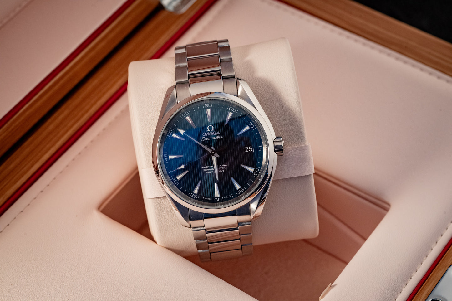 Omega Seamaster Aqua Terra 2021 Blue Dial Box And Papers Ref 231.10.42.21.03.003