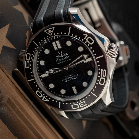Omega July 2025 Seamaster Diver Black Wave Dial Box And Papers Ref 210.32.42.20.01.003