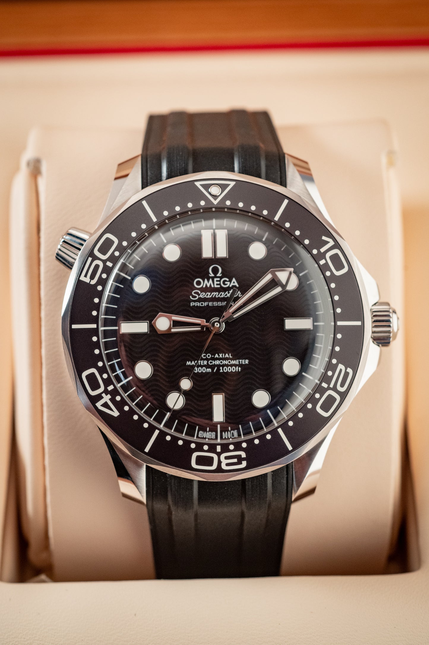 Omega July 2025 Seamaster Diver Black Wave Dial Box And Papers Ref 210.32.42.20.01.003