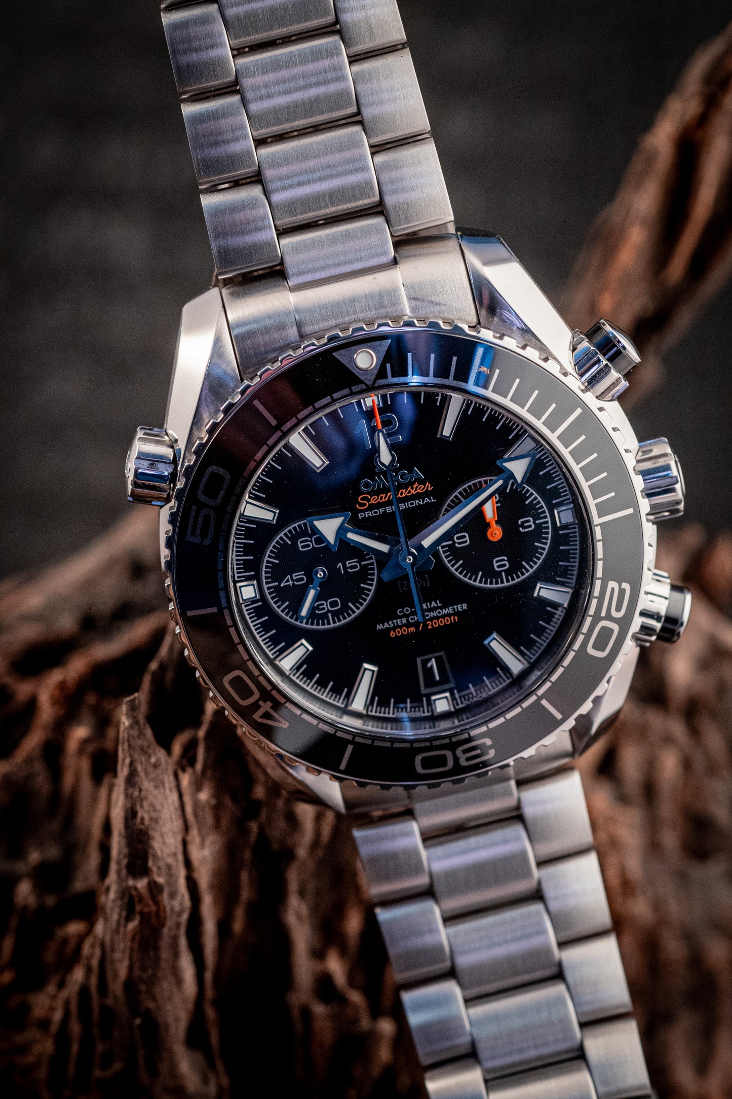 Omega Seamaster Planet Ocean Chronograph Ref 215.30.46.51.01.001 Box And Papers