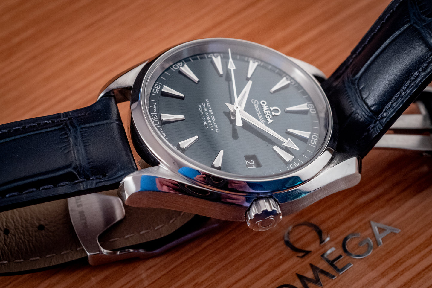 Omega 2023 Seamaster Aqua Terra Strap Blue 42MM Box And Papers Ref 231.13.42.21.03.001
