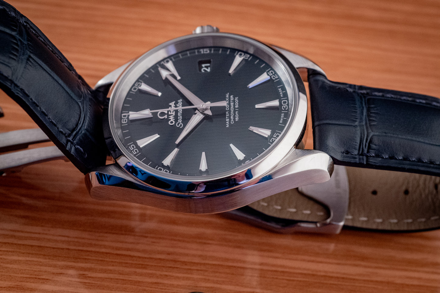 Omega 2023 Seamaster Aqua Terra Strap Blue 42MM Box And Papers Ref 231.13.42.21.03.001
