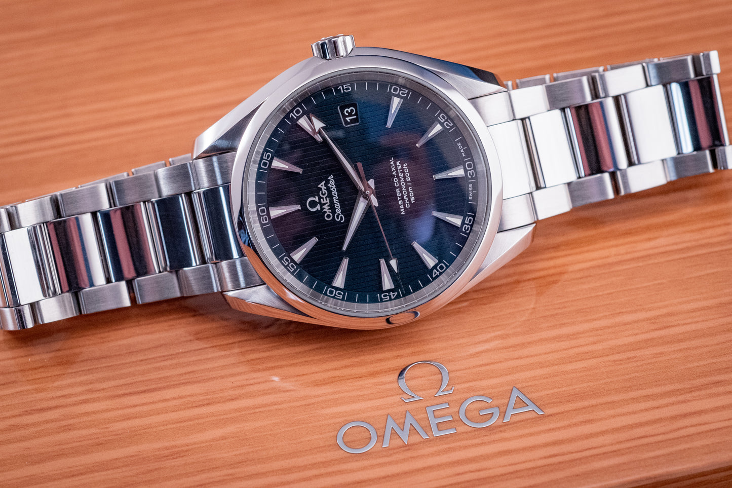 Omega Seamaster Aqua Terra 11/2023 Blue Dial Box And Papers Ref 231.10.42.21.03.003