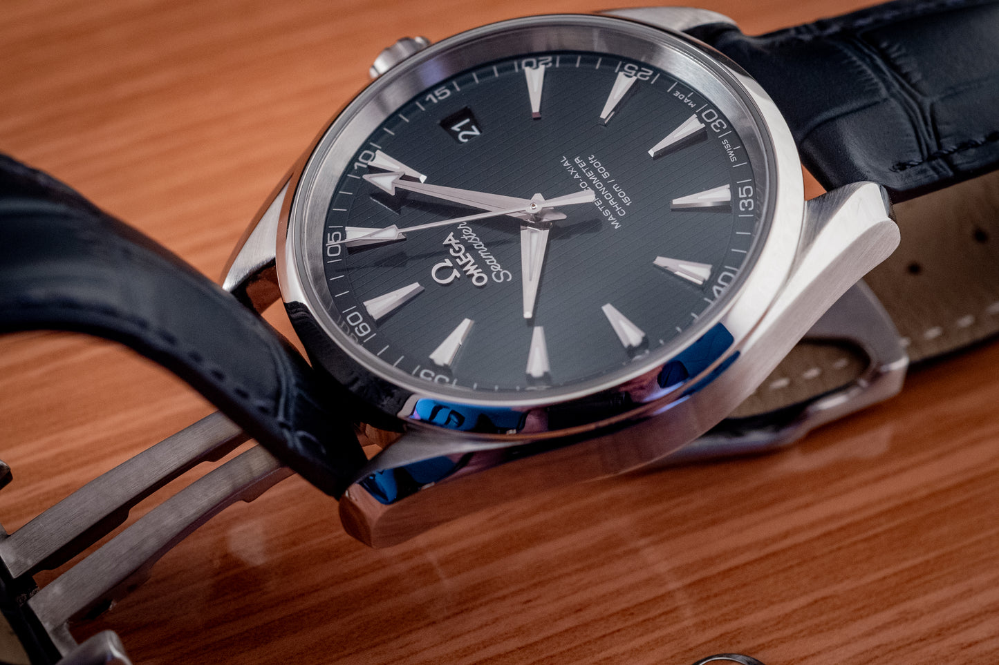 Omega 2023 Seamaster Aqua Terra Strap Blue 42MM Box And Papers Ref 231.13.42.21.03.001