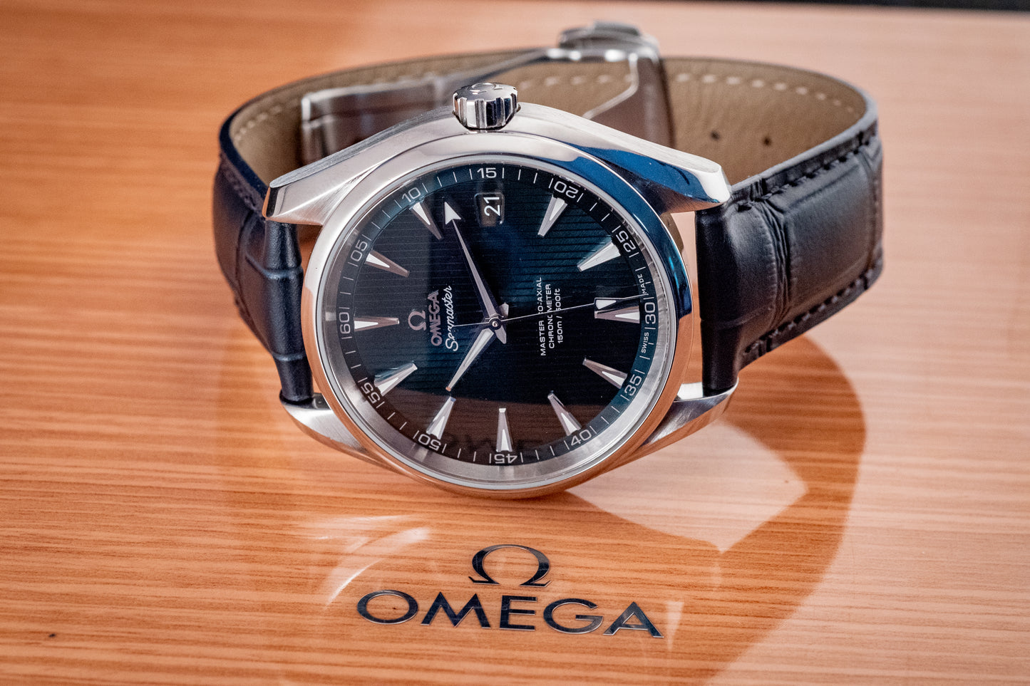 Omega 2023 Seamaster Aqua Terra Strap Blue 42MM Box And Papers Ref 231.13.42.21.03.001