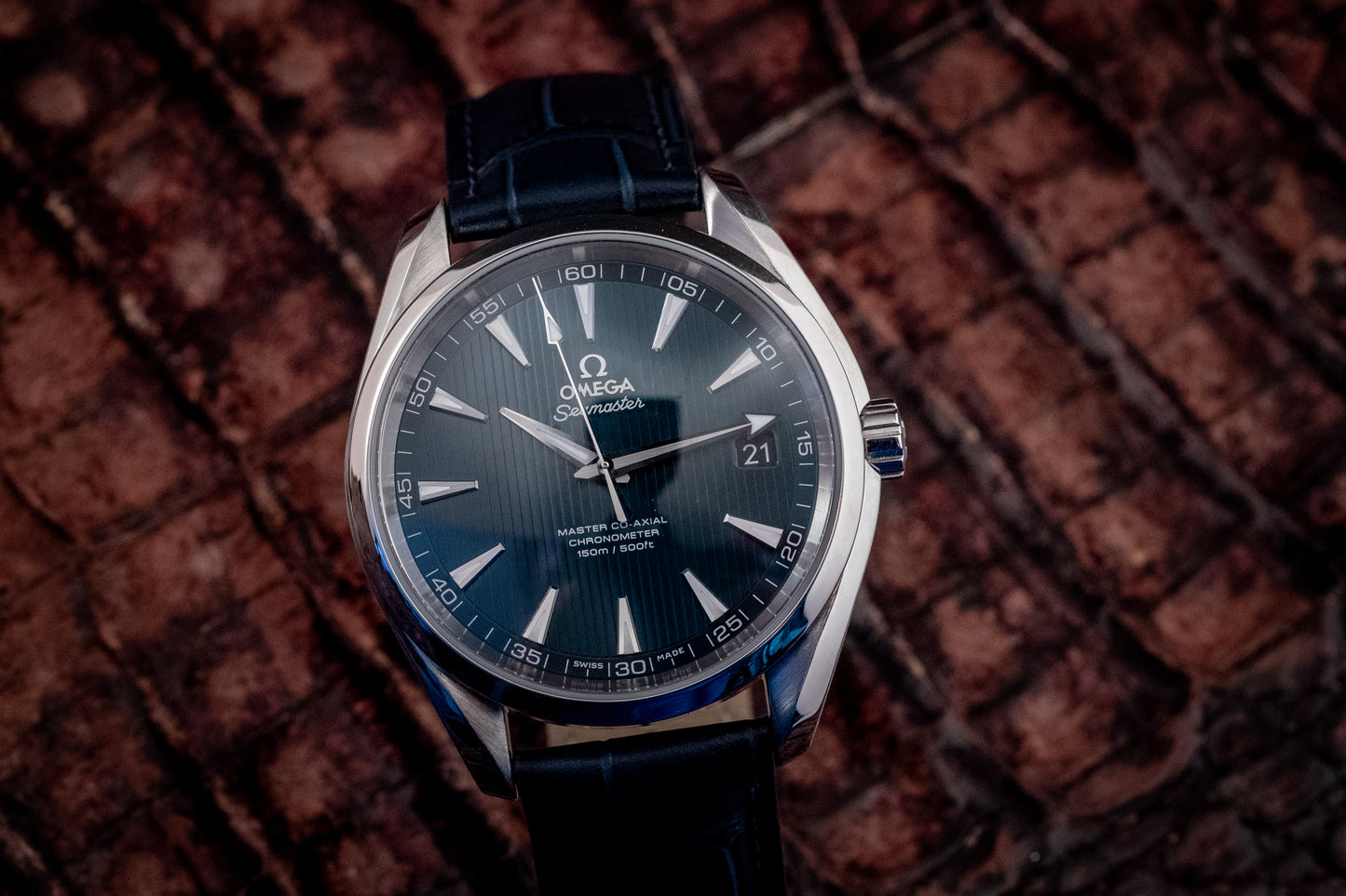 Omega 2023 Seamaster Aqua Terra Strap Blue 42MM Box And Papers Ref 231.13.42.21.03.001