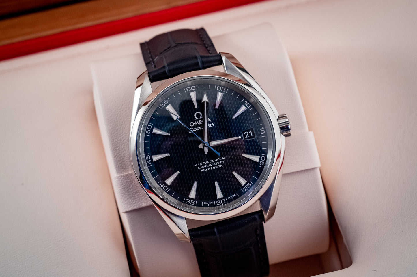 Omega 2023 Seamaster Aqua Terra Strap Blue 42MM Box And Papers Ref 231.13.42.21.03.001