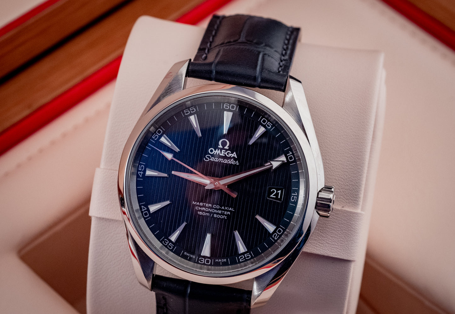 Omega 2023 Seamaster Aqua Terra Strap Blue 42MM Box And Papers Ref 231.13.42.21.03.001