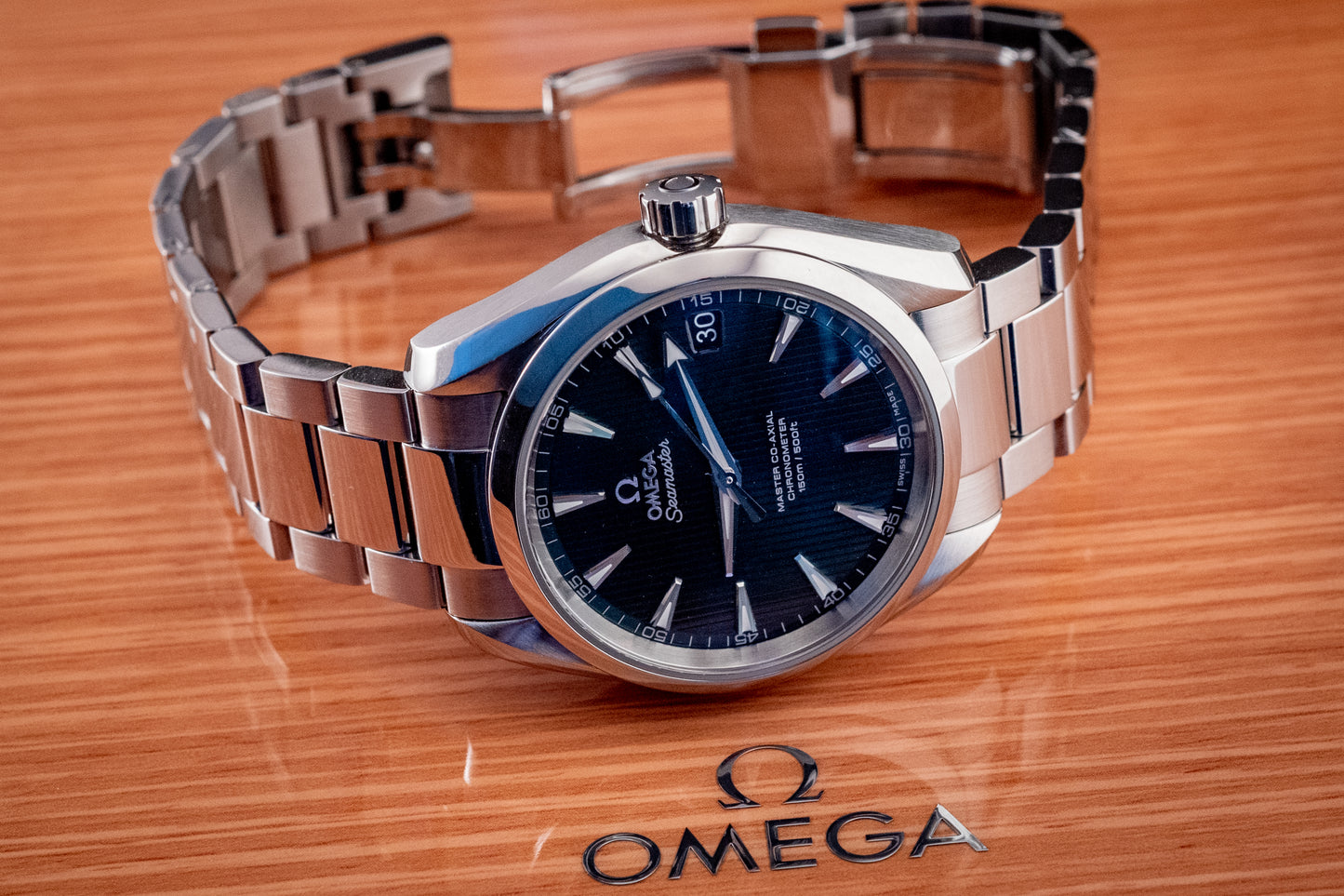 Omega 2021 Seamaster Aqua Terra Bracelet Blue 2021 Box And Papers Ref 231.10.39.21.03.002