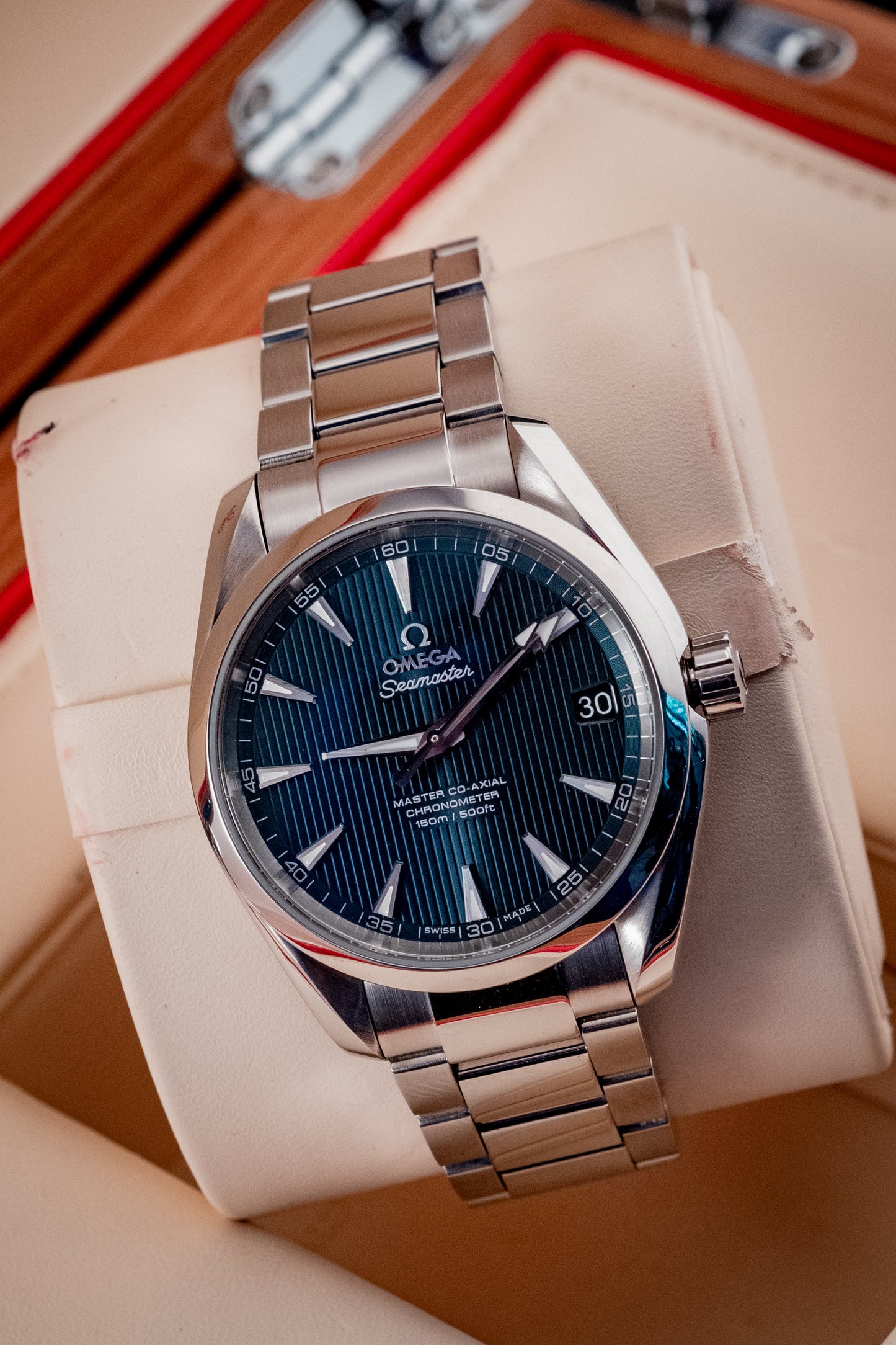 Omega 2021 Seamaster Aqua Terra Bracelet Blue 2021 Box And Papers Ref 231.10.39.21.03.002