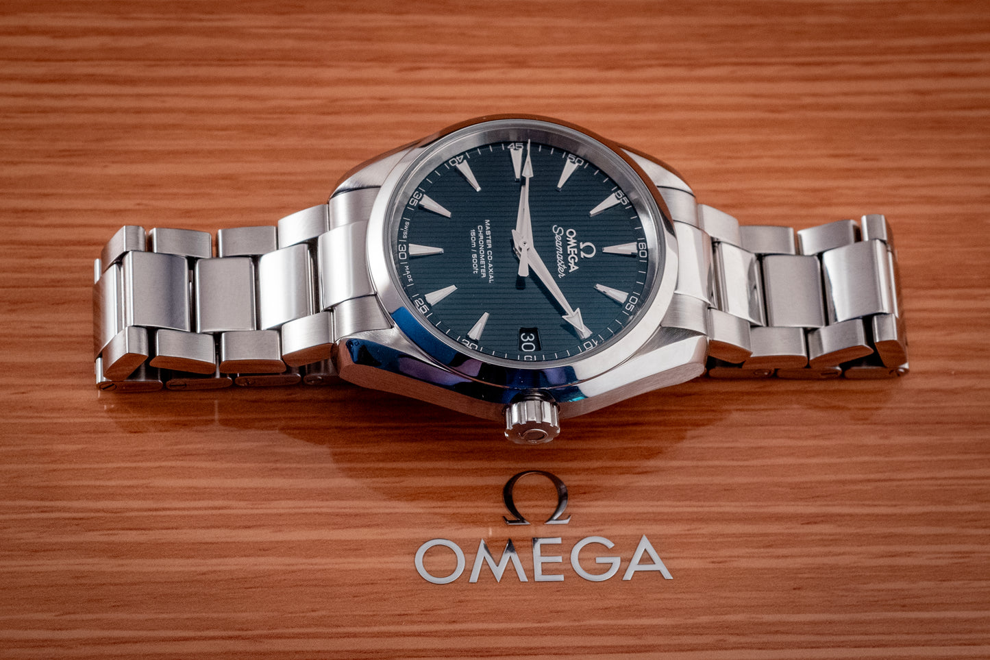 Omega 2021 Seamaster Aqua Terra Bracelet Blue 2021 Box And Papers Ref 231.10.39.21.03.002
