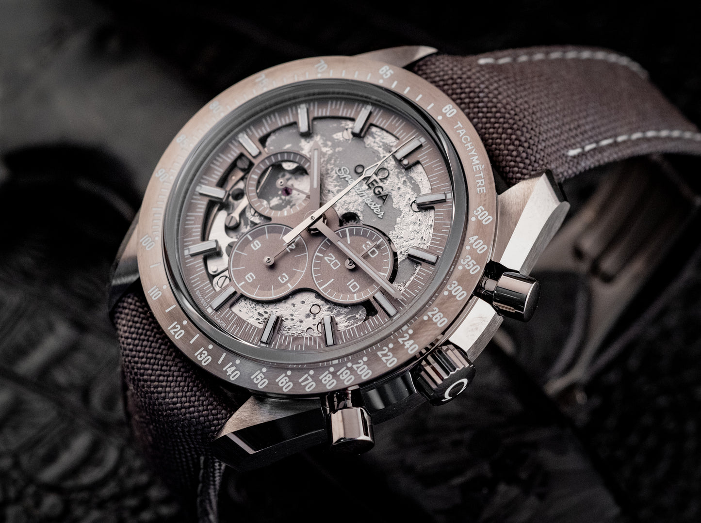 Omega NEW 2026 Dark Side Of The Moon Grey Ceramic 44.25MM Box And Papers Purchase Receipt Ref 310.92.44.50.06.001