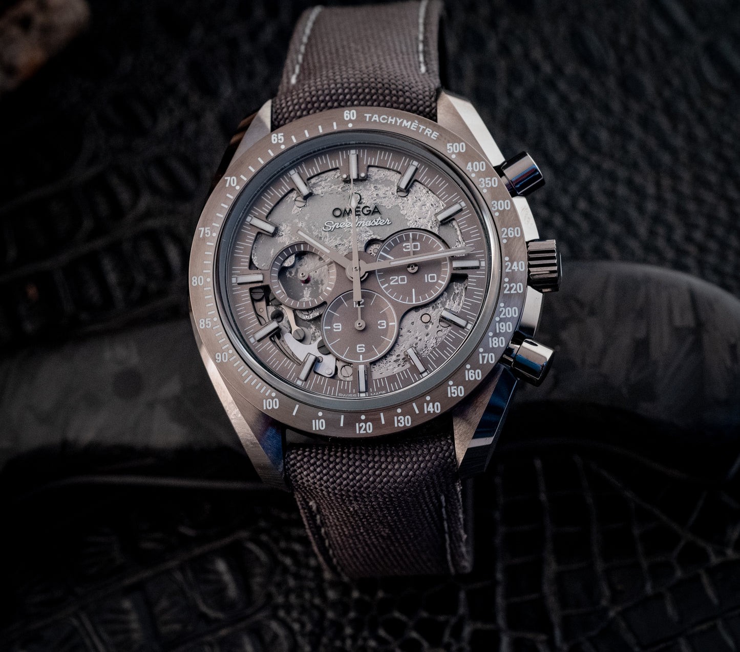Omega NEW 2026 Dark Side Of The Moon Grey Ceramic 44.25MM Box And Papers Purchase Receipt Ref 310.92.44.50.06.001