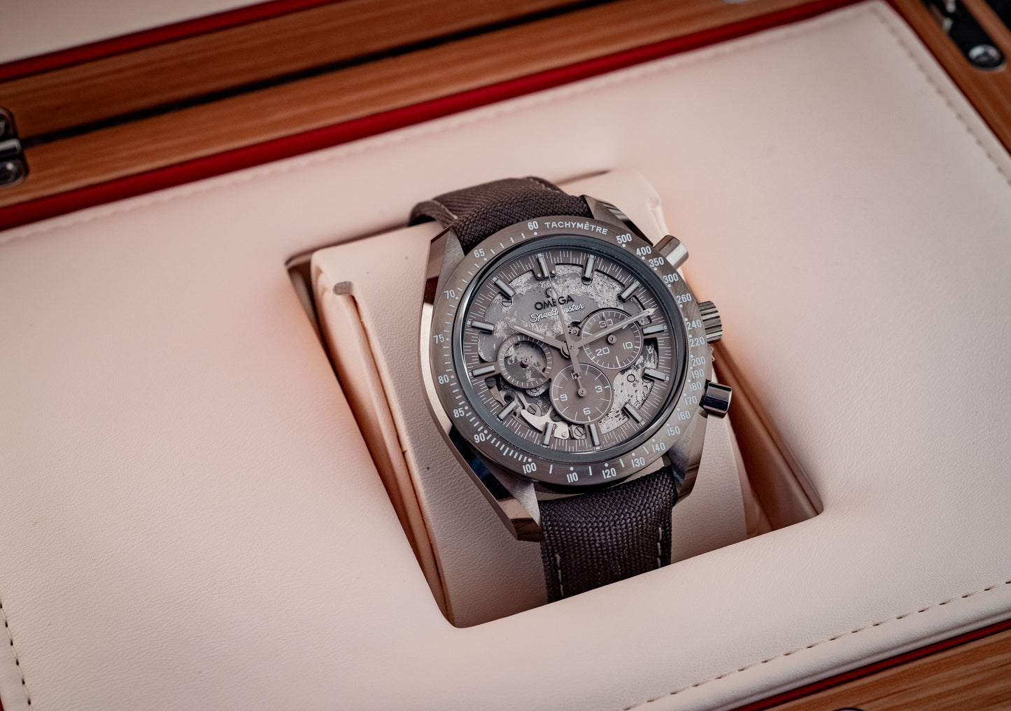 Omega NEW 2026 Dark Side Of The Moon Grey Ceramic 44.25MM Box And Papers Purchase Receipt Ref 310.92.44.50.06.001