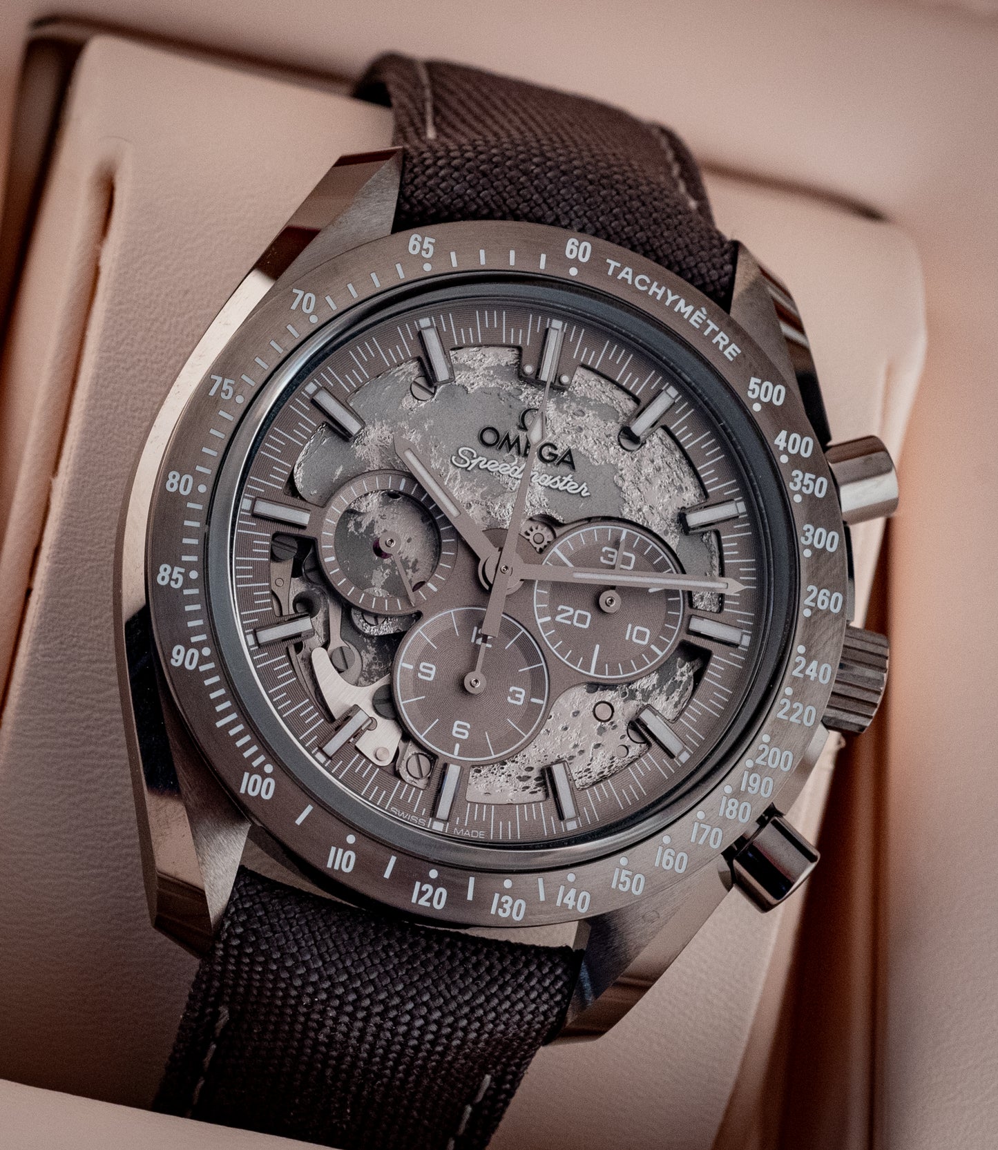 Omega NEW 2026 Dark Side Of The Moon Grey Ceramic 44.25MM Box And Papers Purchase Receipt Ref 310.92.44.50.06.001