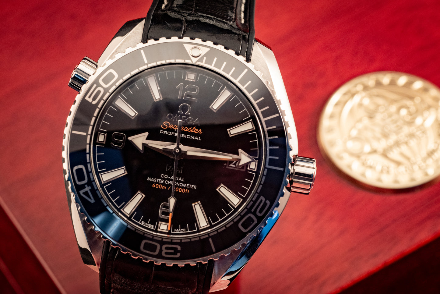 Omega Seamaster Planet Ocean Ref 215.33.40.20.01.001 Box And Papers