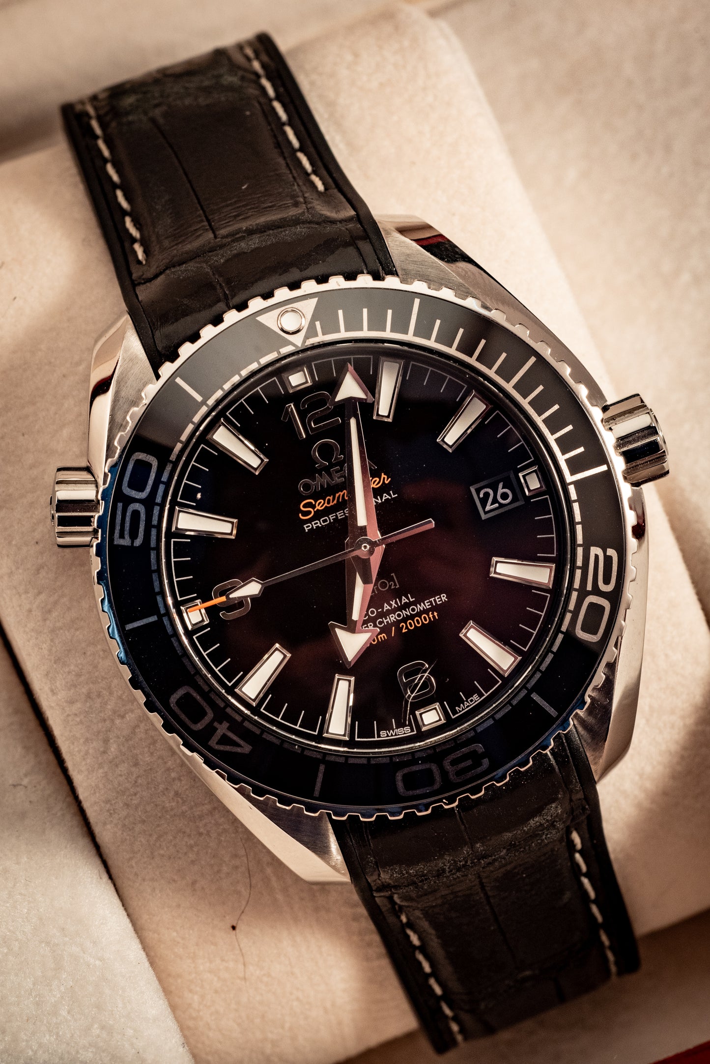 Omega Seamaster Planet Ocean Ref 215.33.40.20.01.001 Box And Papers