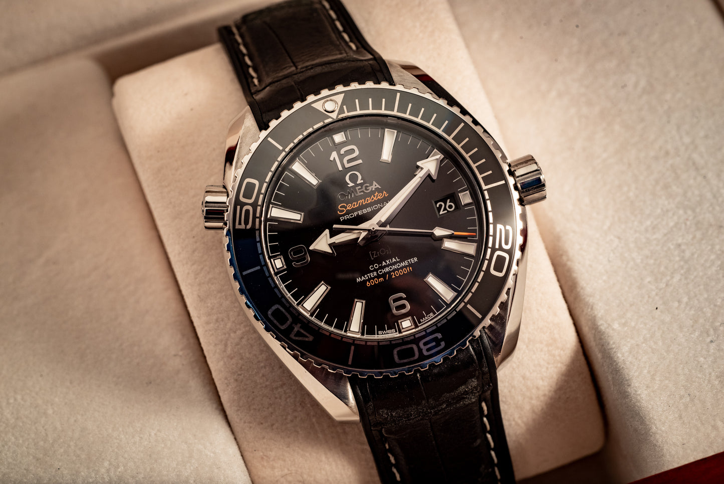 Omega Seamaster Planet Ocean Ref 215.33.40.20.01.001 Box And Papers
