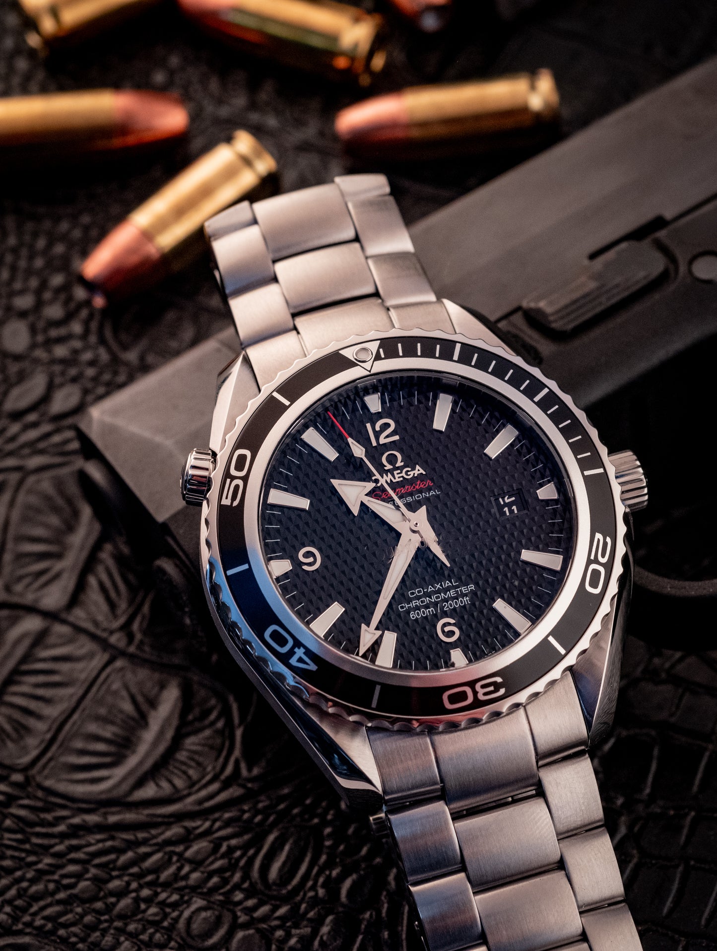 Omega Seamaster Planet Ocean Quantum of Solace Limited Edition 007 James Bond Box And Papers Ref 222.30.46.20.01.001