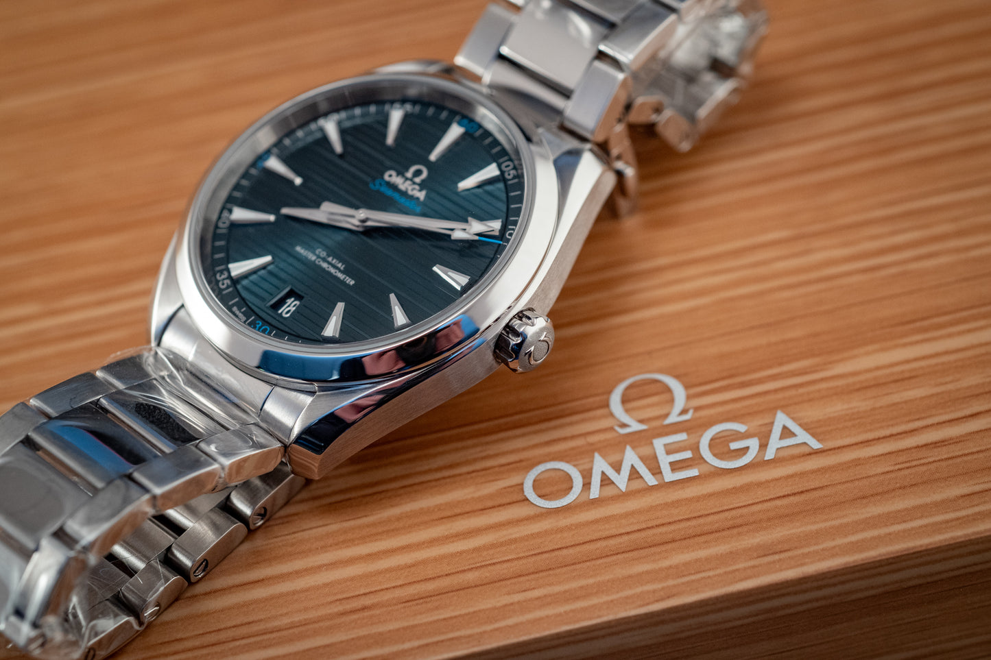 Omega 2024 Seamaster Aqua Terra Teak Blue Box And Papers Ref 220.10.41.21.03.001