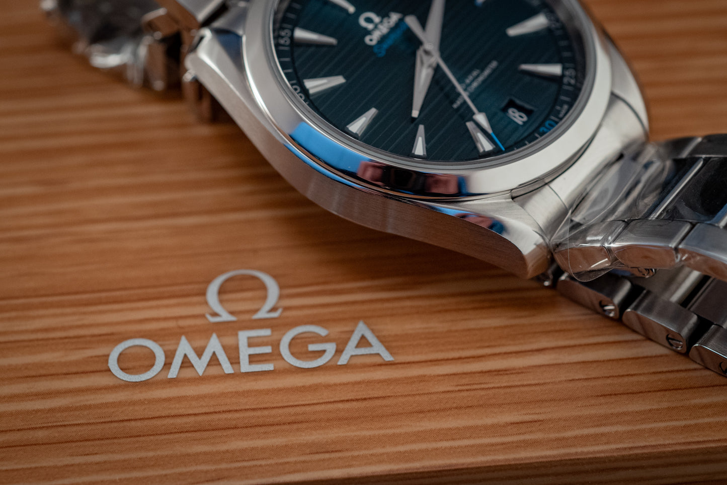 Omega 2024 Seamaster Aqua Terra Teak Blue Box And Papers Ref 220.10.41.21.03.001