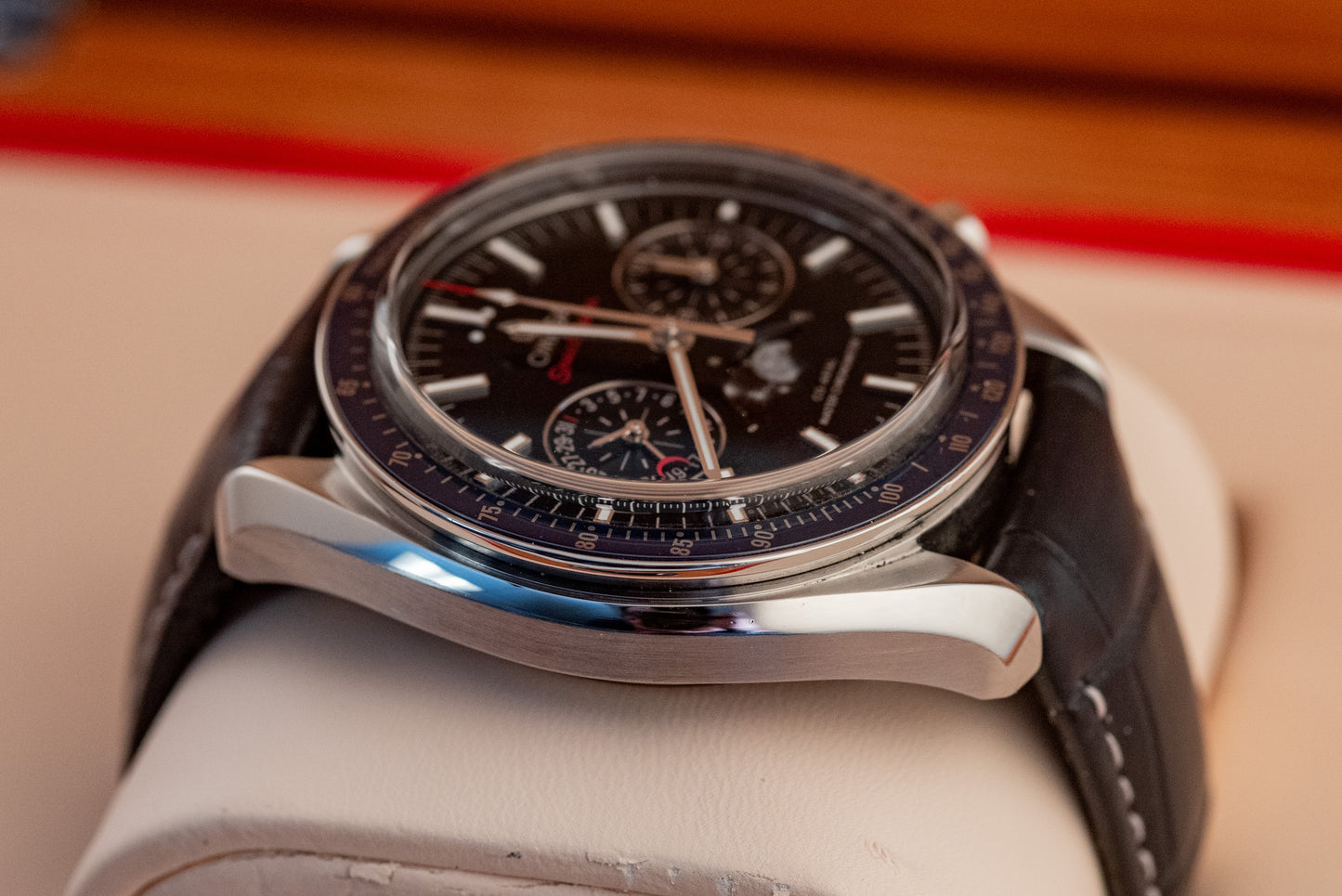 Omega Speedmaster Moonphase Blue Box And Papers 2022 304.33.44.52.03.001