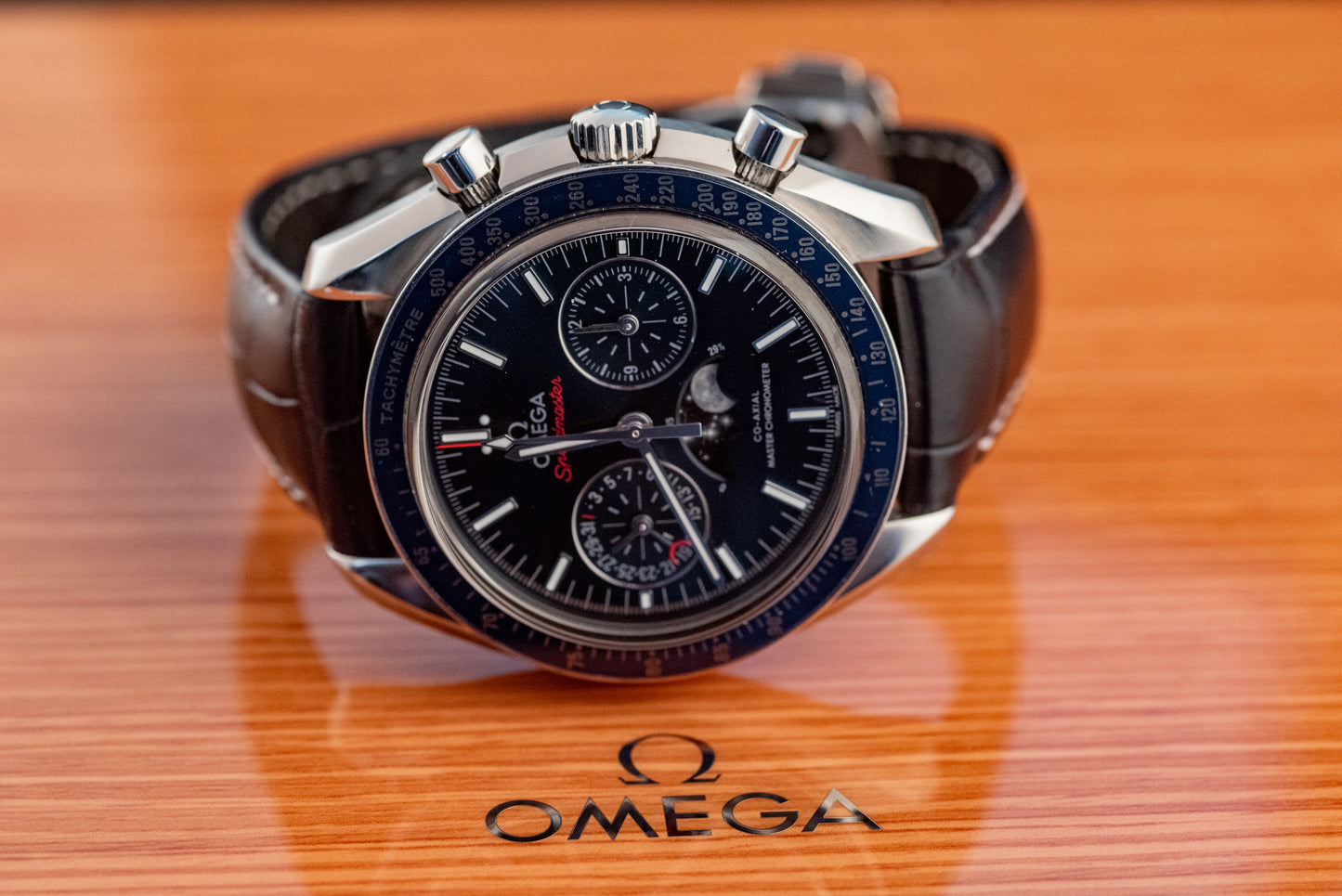 Omega Speedmaster Moonphase Blue Box And Papers 2022 304.33.44.52.03.001