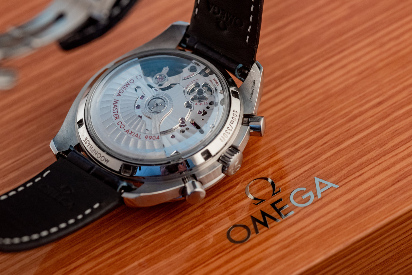 Omega Speedmaster Moonphase Blue Box And Papers 2022 304.33.44.52.03.001