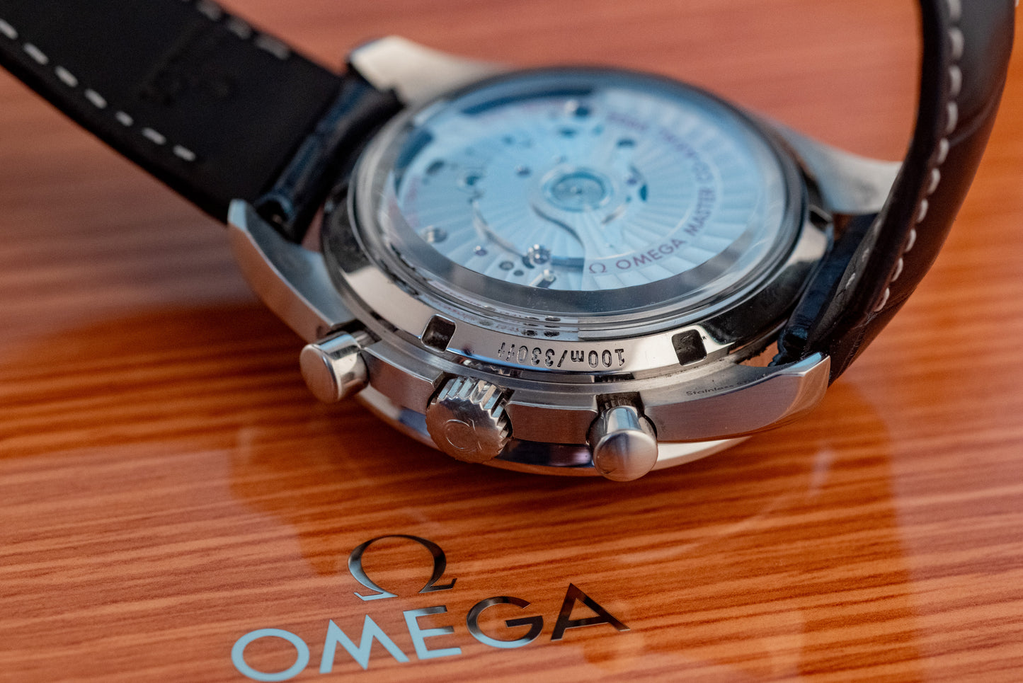 Omega Speedmaster Moonphase Blue Box And Papers 2022 304.33.44.52.03.001
