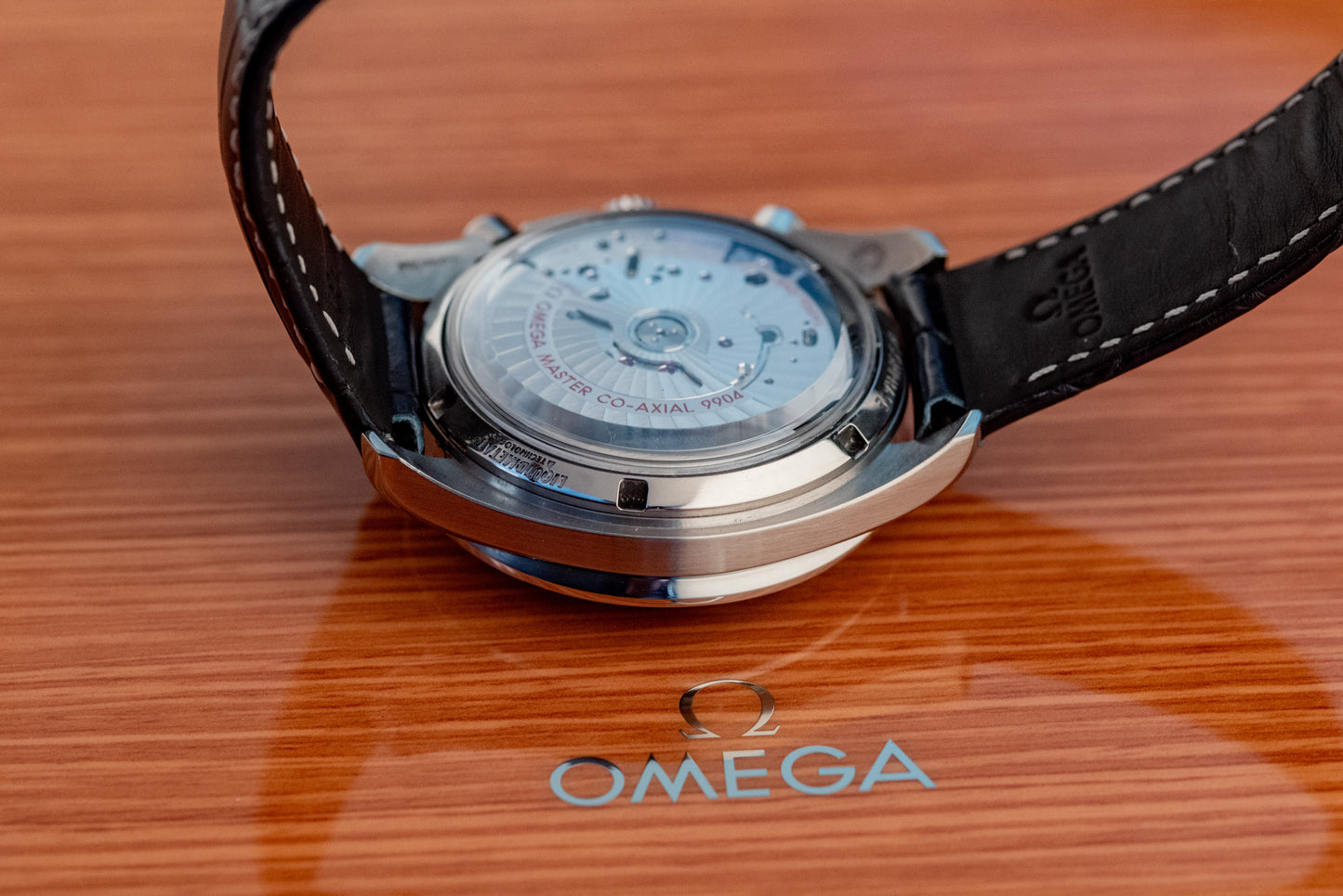 Omega Speedmaster Moonphase Blue Box And Papers 2022 304.33.44.52.03.001