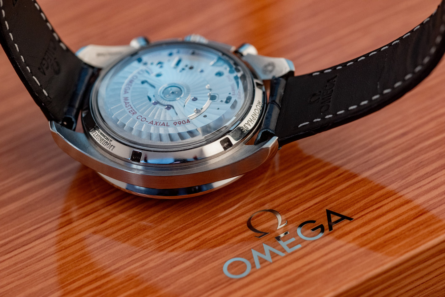 Omega Speedmaster Moonphase Blue Box And Papers 2022 304.33.44.52.03.001