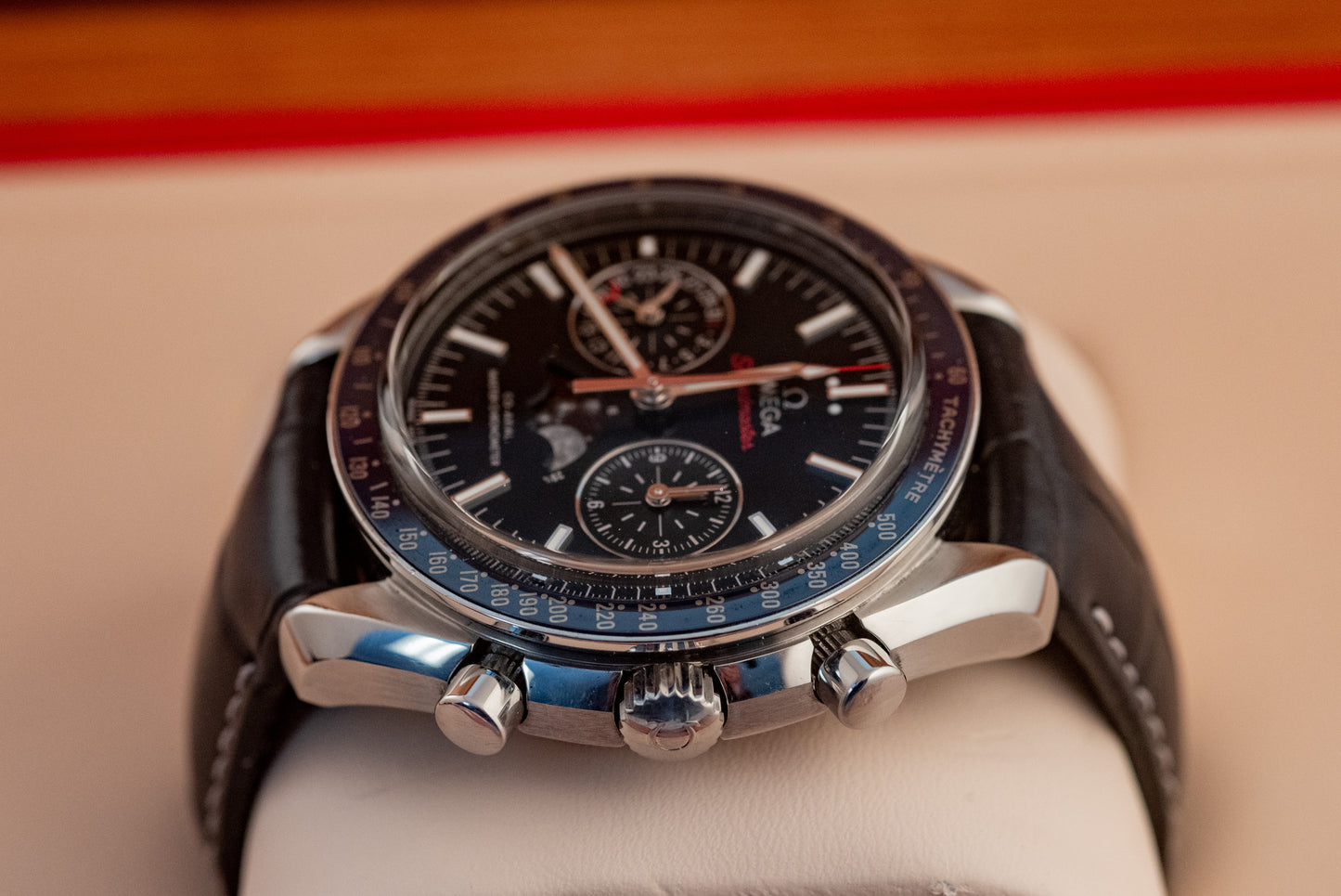 Omega Speedmaster Moonphase Blue Box And Papers 2022 304.33.44.52.03.001