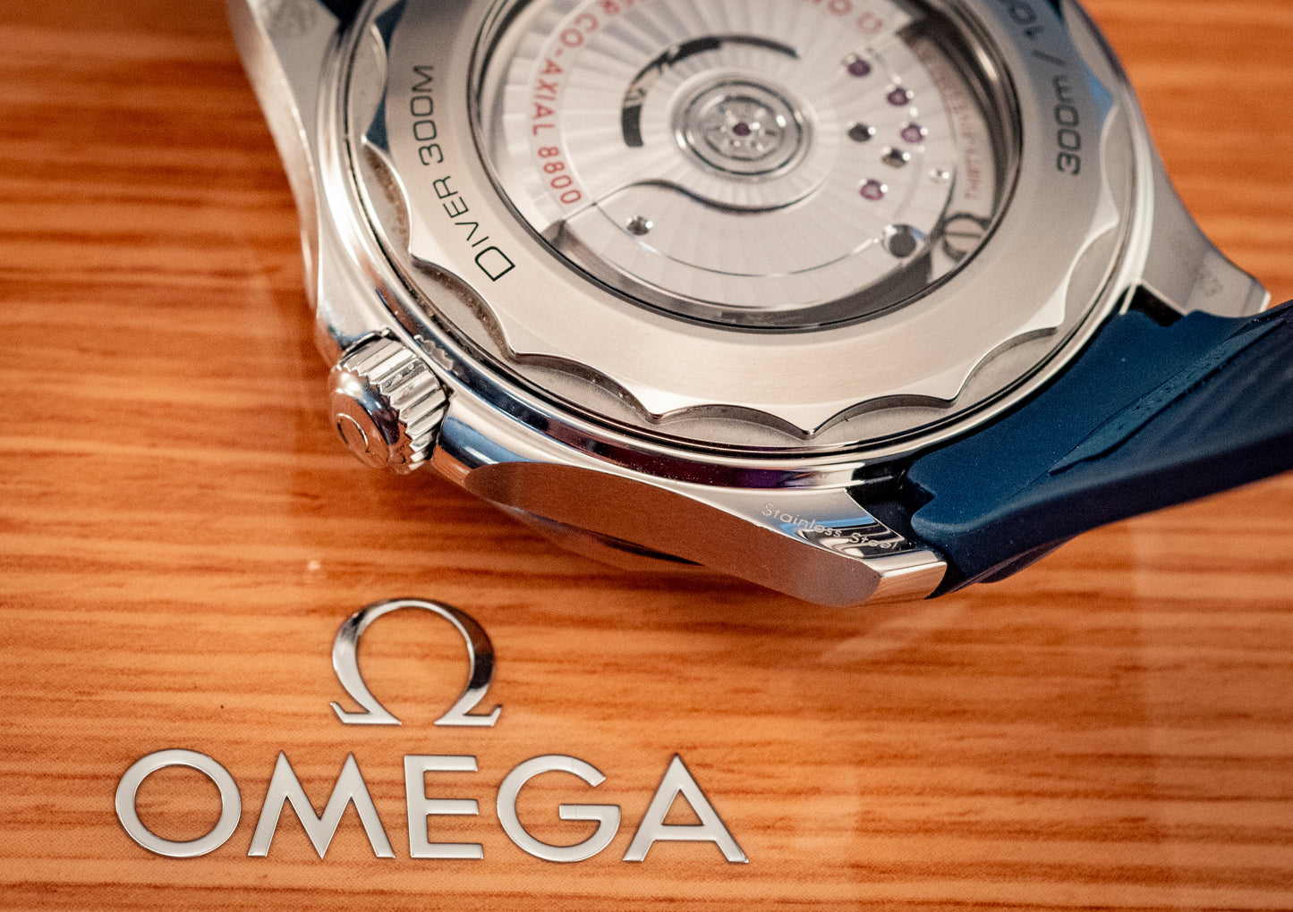 Omega Seamaster Diver 300MM Blue Dial Rubber 2020 Ref 210.32.42.20.03.001 Box And Papers