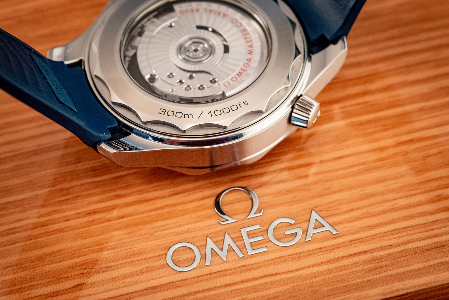 Omega Seamaster Diver 300MM Blue Dial Rubber 2020 Ref 210.32.42.20.03.001 Box And Papers