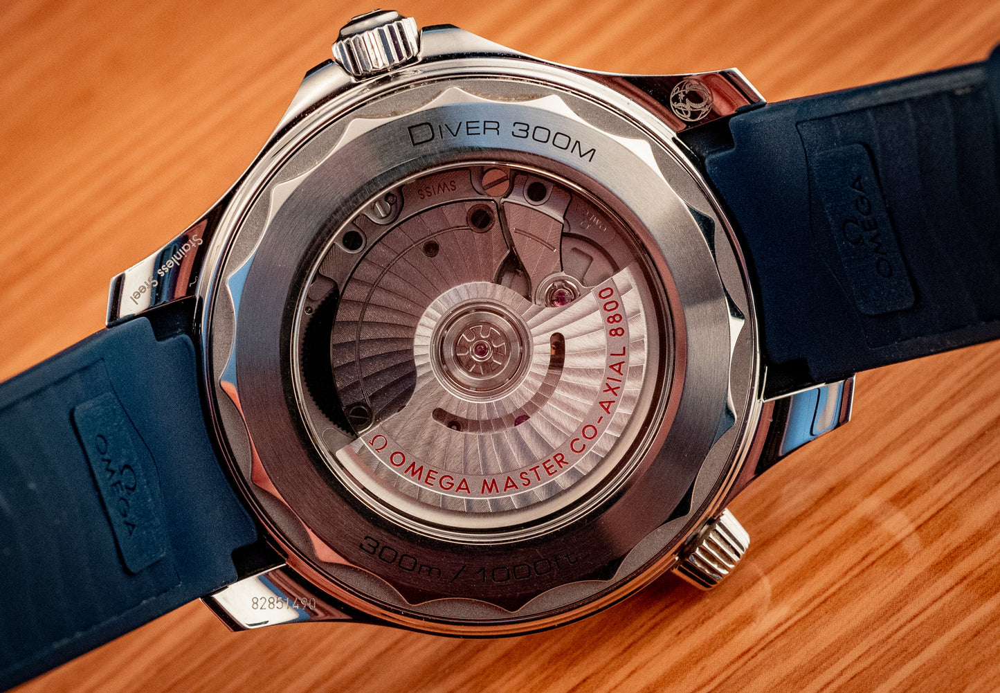 Omega Seamaster Diver 300MM Blue Dial Rubber 2020 Ref 210.32.42.20.03.001 Box And Papers