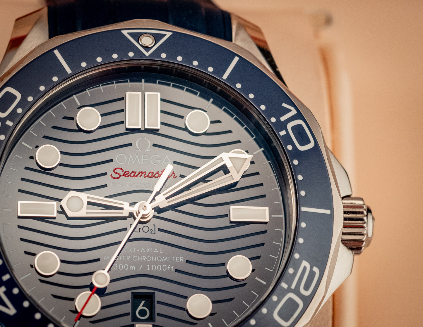 Omega Seamaster Diver 300MM Blue Dial Rubber 2020 Ref 210.32.42.20.03.001 Box And Papers