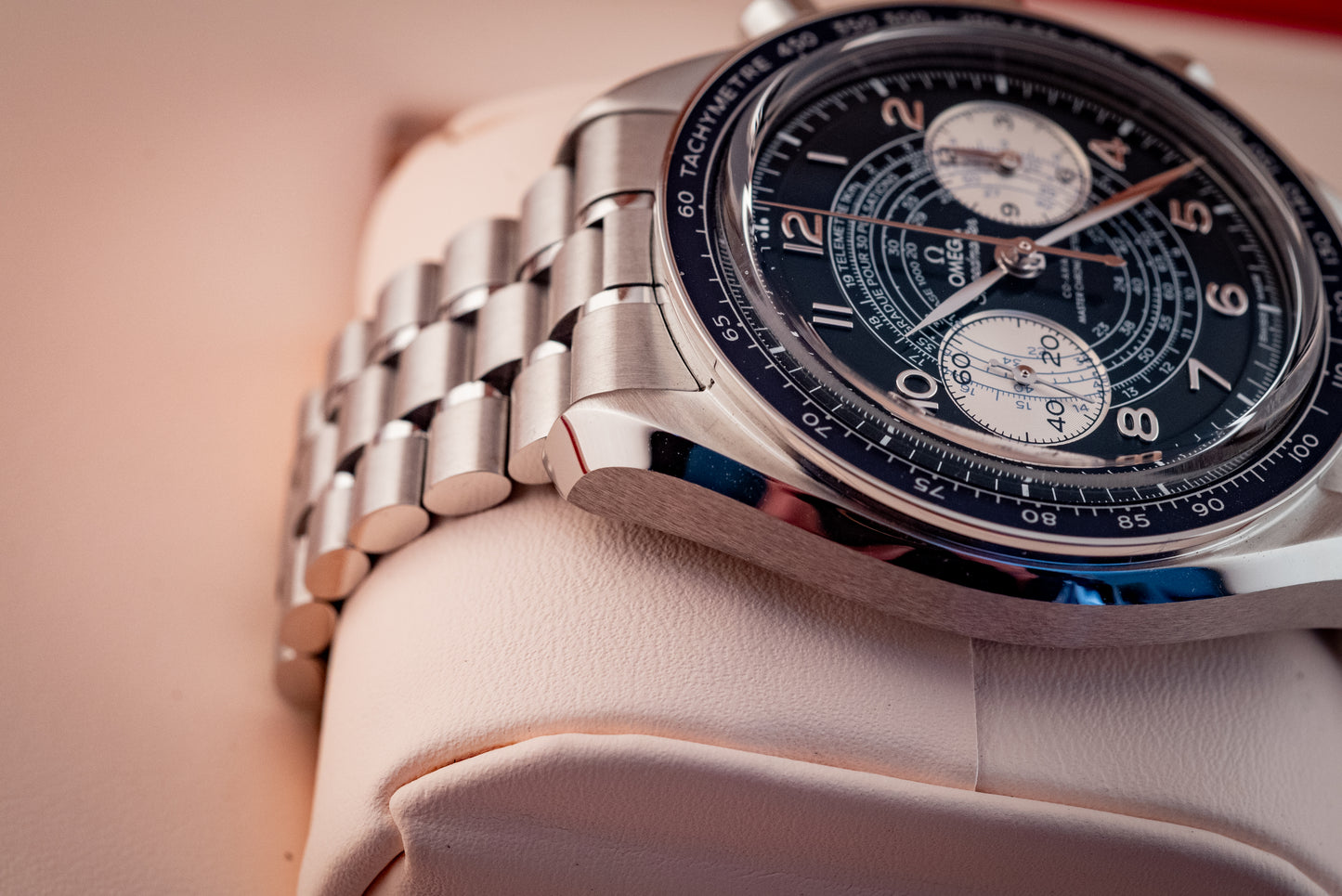 Omega Speedmaster Blue Chronoscope Master Chronometer 2021 Box And Papers Ref 329.30.43.51.03.001