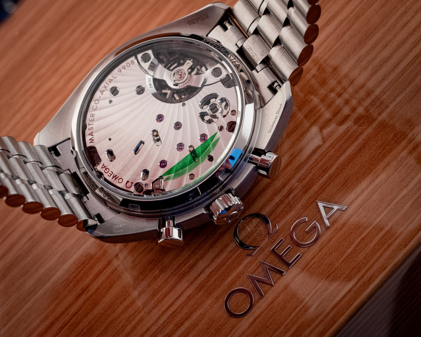 Omega Speedmaster Blue Chronoscope Master Chronometer 2021 Box And Papers Ref 329.30.43.51.03.001
