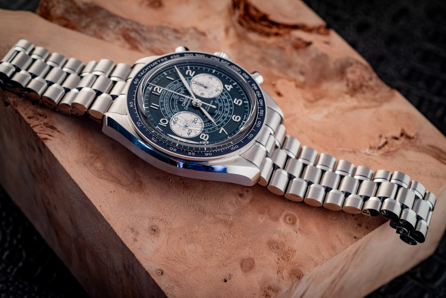 Omega Speedmaster Blue Chronoscope Master Chronometer 2021 Box And Papers Ref 329.30.43.51.03.001