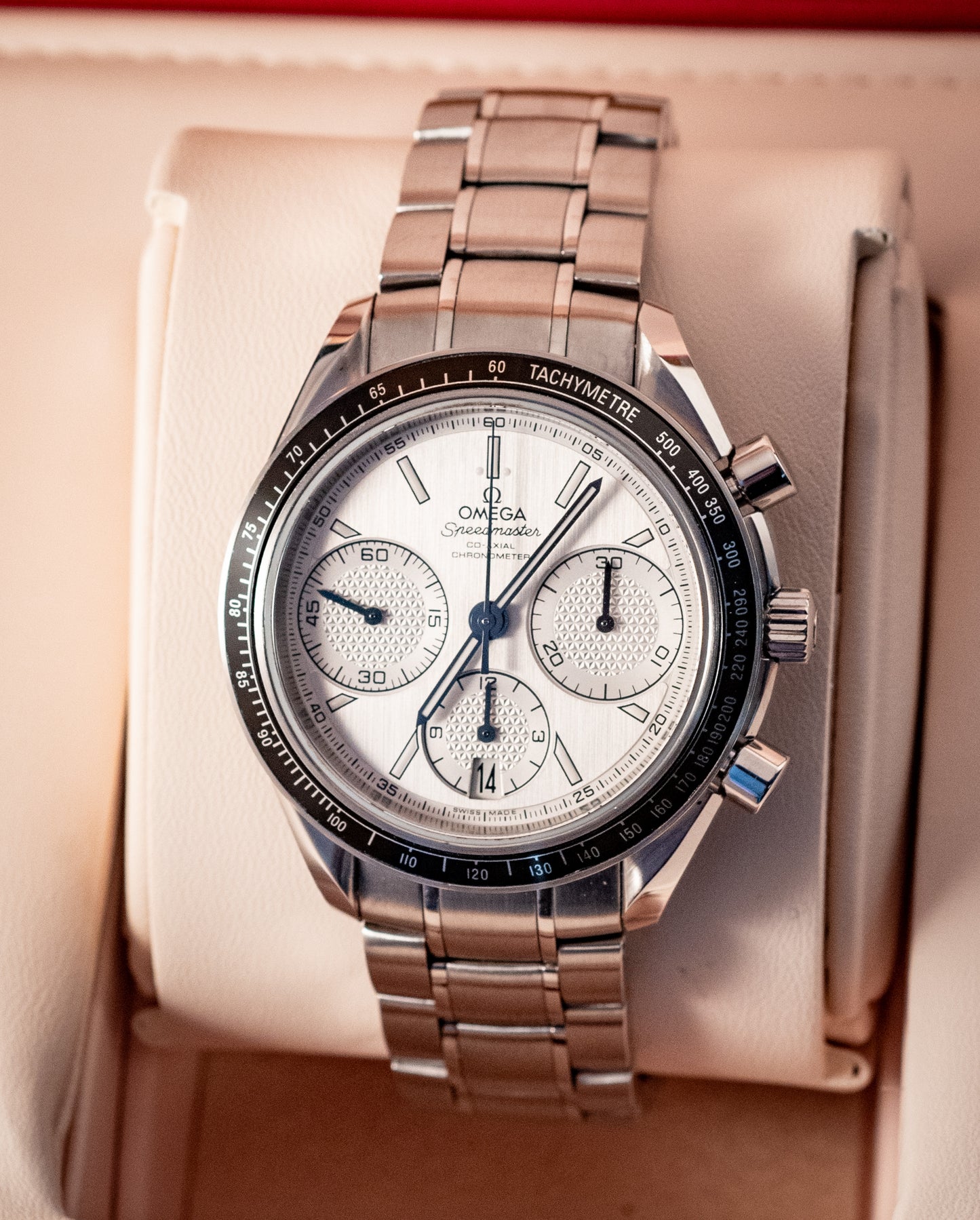Omega Speedmaster Racing 2021 White Dial Box And Papers Ref 326.30.40.50.02.001