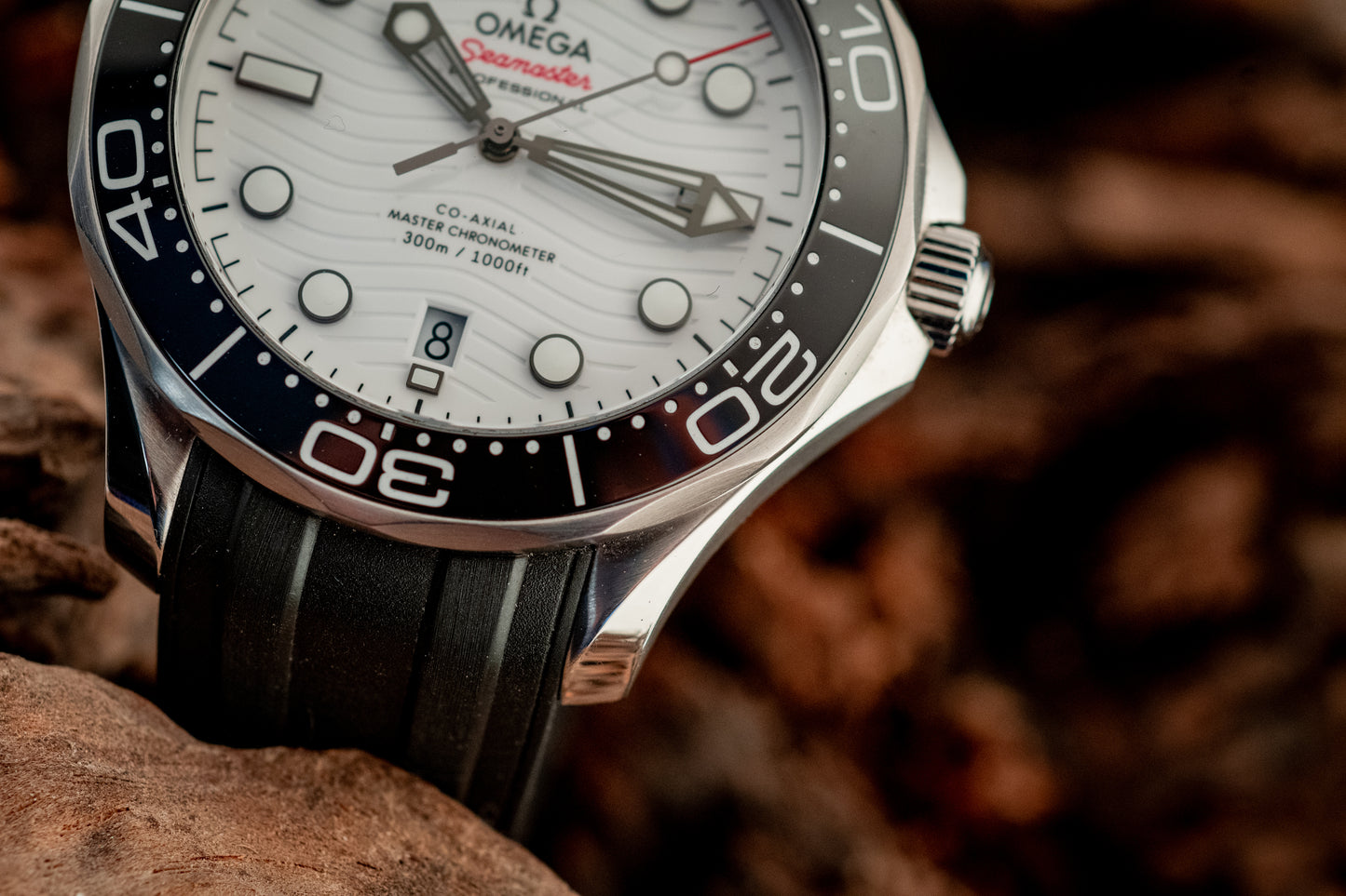 Omega 2024 Seamaster Diver 300M 42MM White Wave Box And Papers Ref 210.32.42.20.04.001
