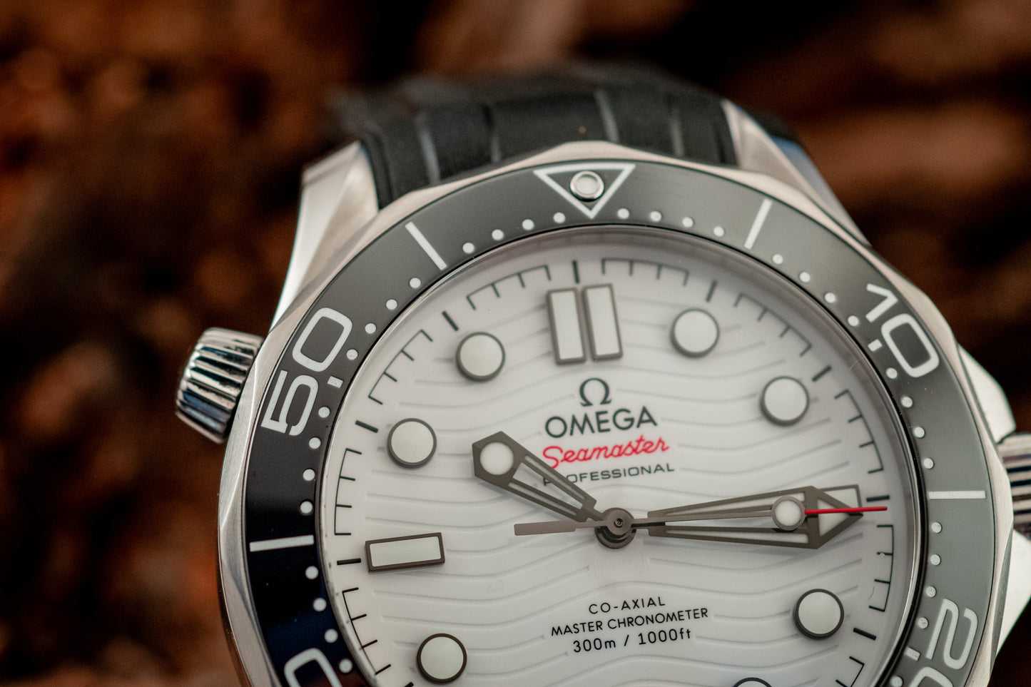 Omega 2024 Seamaster Diver 300M 42MM White Wave Box And Papers Ref 210.32.42.20.04.001