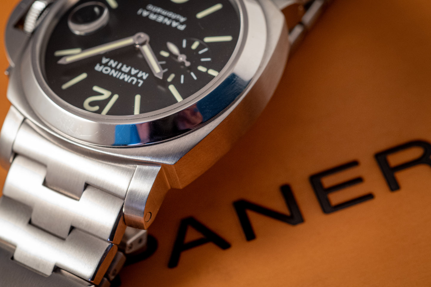 Panerai Luminor Marina On Bracelet Box And Papers Ref PAM00299