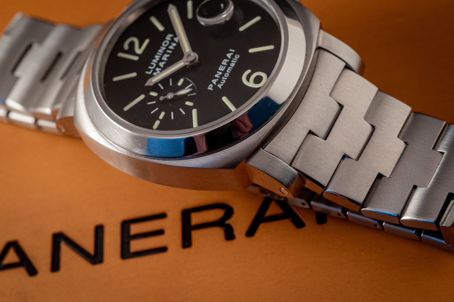 Panerai Luminor Marina On Bracelet Box And Papers Ref PAM00299