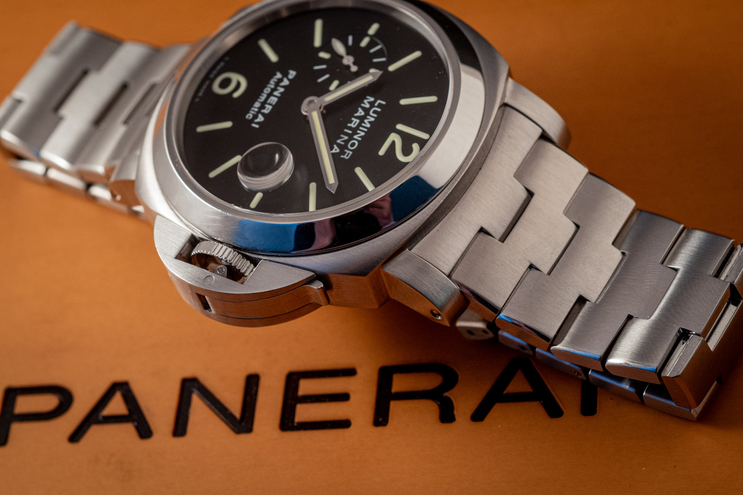 Panerai Luminor Marina On Bracelet Box And Papers Ref PAM00299