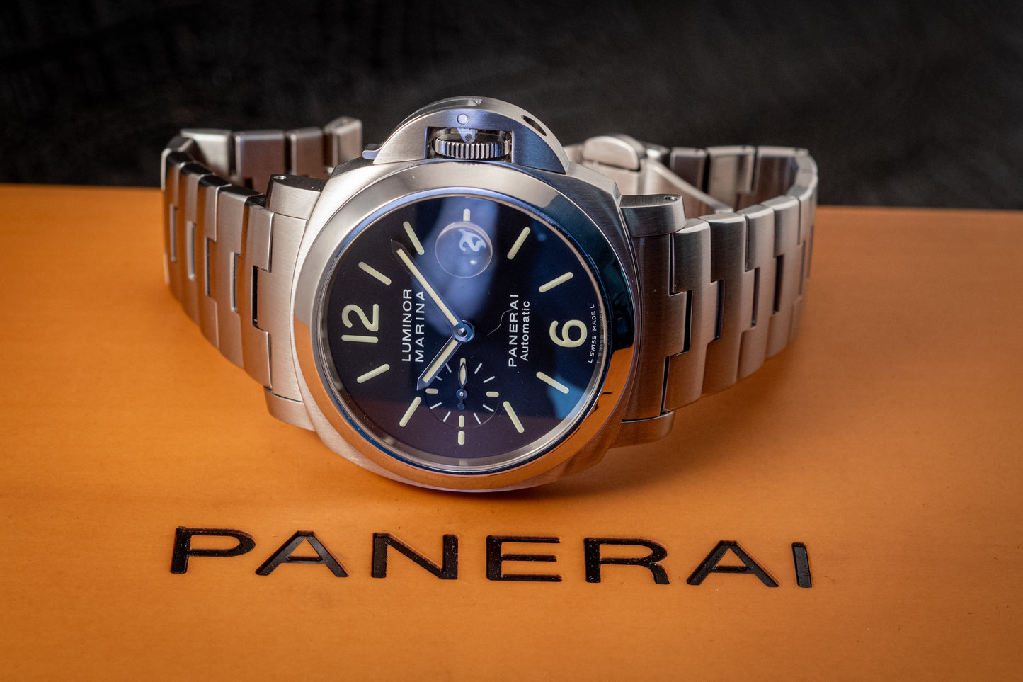 Panerai Luminor Marina On Bracelet Box And Papers Ref PAM00299