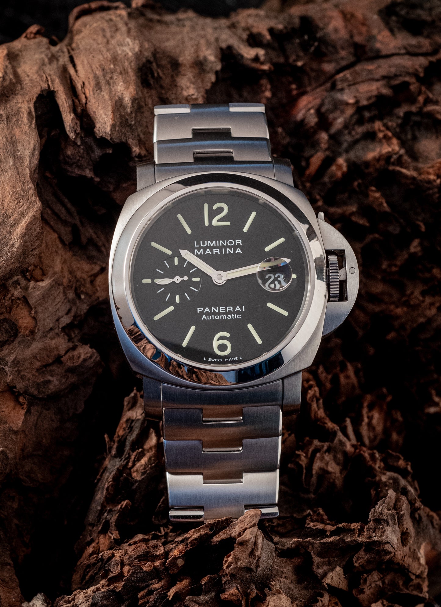 Panerai Luminor Marina On Bracelet Box And Papers Ref PAM00299